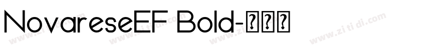 NovareseEF Bold字体转换 NovareseEF Bold字体转换